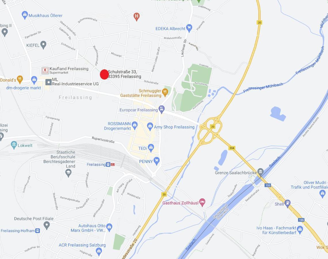 Eg Links-Wunderschoene 70M Grosse 2-Zimmer City Wohnung Naehe Salzburg Freilassing Luaran gambar